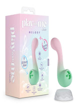 Load image into Gallery viewer, Play with Me Melody Rechargeable Silicone Dual-End Vibrator - Green/Pink
