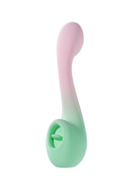 Load image into Gallery viewer, Play with Me Melody Rechargeable Silicone Dual-End Vibrator - Green/Pink
