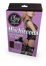 Load image into Gallery viewer, Play with Me Mischievous Sexy Lingerie Play Kit - Black
