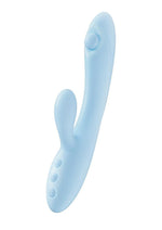 Load image into Gallery viewer, Play with Me Moondust Magic Rechargeable Silicone Rabbit Vibrator - Blue
