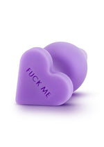 Load image into Gallery viewer, Play with Me Naughtier Candy Heart Fuck Me Silicone Butt Plug