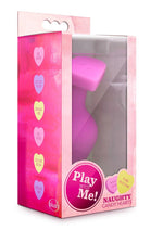 Load image into Gallery viewer, Play with Me Naughty Candy Heart Be Mine Silicone Butt Plug - Pink