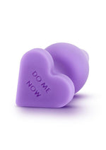 Load image into Gallery viewer, Play with Me Naughty Candy Heart Do Me Now Silicone Butt Plug