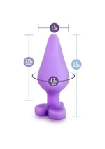 Load image into Gallery viewer, Play with Me Naughty Candy Heart Do Me Now Silicone Butt Plug