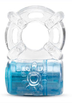 Load image into Gallery viewer, Play with Me One Night Stand Vibrating Cock Ring - Blue

