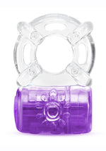 Load image into Gallery viewer, Play with Me One Night Stand Vibrating Cock Ring - Purple
