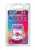 Load image into Gallery viewer, Play with Me One Night Stand Vibrating Cock Ring - Purple
