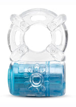 Load image into Gallery viewer, Play with Me Pleaser Rechargeable Cock Ring - Blue
