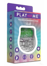 Load image into Gallery viewer, Play with Me Pleaser Rechargeable Cock Ring - Green/Neon Green
