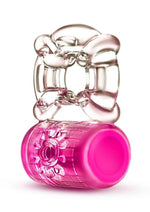Load image into Gallery viewer, Play with Me Pleaser Rechargeable Cock Ring - Pink
