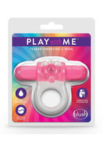 Load image into Gallery viewer, Play with Me Teaser Vibrating Cock Ring - Pink
