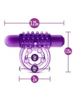 Load image into Gallery viewer, Play with Me The Player Vibrating Double Strap Cock Ring

