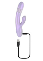 Load image into Gallery viewer, Playboy Bumping Bunny Rechargeable Silicone Rabbit Vibrator
