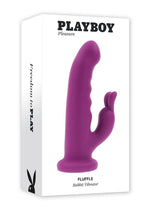 Load image into Gallery viewer, Playboy Fluffle Rechargeable Silicone Rabbit Vibrator - Purple
