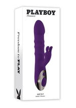 Load image into Gallery viewer, Playboy Hop to It Rechargeable Silicone Rabbit Vibrator - Purple
