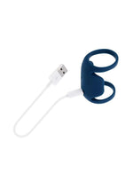Load image into Gallery viewer, Playboy Jet Pack Rechargeable Silicone Double Ring Penis Vibrator
