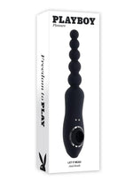 Load image into Gallery viewer, Playboy Let It Bead Rechargeable Silicone Anal Beads - Black
