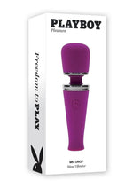 Load image into Gallery viewer, Playboy Mic Drop Rechargeable Silicone Wand - Purple
