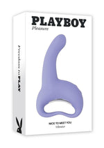 Load image into Gallery viewer, Playboy Nice to Meet You Rechargeable Silicone Vibrator - Purple
