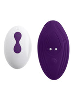 Load image into Gallery viewer, Playboy Our Little Secret Rechargeable Silicone Panty Vibe with Remote Control - Purple
