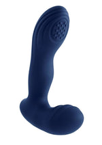 Load image into Gallery viewer, Playboy Pleasure Pleaser Rechargeable Silicone Vibrating Warming Prostate Massager with Remote Control - Blue
