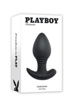 Load image into Gallery viewer, Playboy Plug and Play Rechargeable Silicone Vibrating Anal Plug with Remote Control - Black
