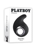 Load image into Gallery viewer, Playboy Ring My Bell Rechargeable Silicone Vibrating Tip - Black
