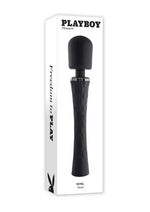 Load image into Gallery viewer, Playboy Royal Rechargeable Silicone Vibrating Massage Wand - Black

