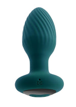 Load image into Gallery viewer, Playboy Spinning Tail Teaser Rechargeable Silicone Rotating Anal Plug with Remote Control - Green
