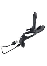 Load image into Gallery viewer, Playboy The 3 Way Rechargeable Silicone Cock Ring
