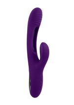 Load image into Gallery viewer, Playboy The Thrill Rechargeable Silicone Rabbit Vibrator - Purple
