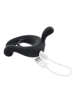 Load image into Gallery viewer, Playboy Triple Play Rechargeable Silicone Cock Ring with Remote Control
