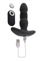 Load image into Gallery viewer, Playboy Trust The Thrust Rechargeable Silicone Thrusting Anal Plug with Remote Control