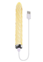 Load image into Gallery viewer, Playboy Twist Of Fate Rechargeable Glass Twirling Vibrator
