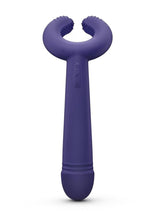 Load image into Gallery viewer, Please Me Rechargeable Silicone Vibrator - Blue/Moonlight Indigo