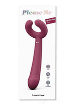 Load image into Gallery viewer, Please Me Rechargeable Silicone Vibrator - Plum Star/Purple