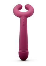 Load image into Gallery viewer, Please Me Rechargeable Silicone Vibrator - Plum Star/Purple