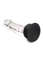 Load image into Gallery viewer, Pleasure Crystals Glass Dildo with Silicone Base
