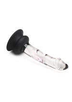 Load image into Gallery viewer, Pleasure Crystals Glass Dildo with Silicone Base

