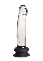 Load image into Gallery viewer, Pleasure Crystals Glass Dildo with Silicone Base
