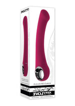 Load image into Gallery viewer, Pleasure Curve Rechargeable Silicone G-Spot Vibrator - Red
