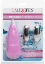Load image into Gallery viewer, Pocket Exotics Double Silver Bullets - Pink/Silver
