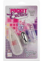 Load image into Gallery viewer, Pocket Exotics Snow Bunny Bullet - Clear - 4in
