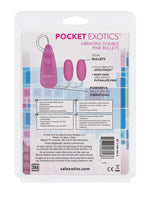 Load image into Gallery viewer, Pocket Exotics Vibrating Double Pink Passion Bullets

