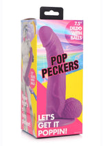 Load image into Gallery viewer, Pop Peckers Dildo with Balls - Purple - 7.5in
