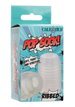 Load image into Gallery viewer, Pop Sock Ribbed Stroker - Clear
