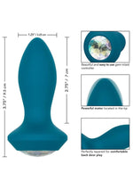 Load image into Gallery viewer, Power Gem Vibrating Petite Crystal Probe Silicone Rechargeable Butt Plug