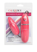 Load image into Gallery viewer, Power Play Flickering Tongue Silicone Massager Bullet - Pink

