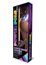 Load image into Gallery viewer, Power Pole Pro Professional Portable Exercise and Dance Spinning Pole Extends Up - Multicolor/Rainbow - 9ft
