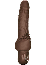 Load image into Gallery viewer, Power Stud Cliterrific Vibrating Dildo - Chocolate
